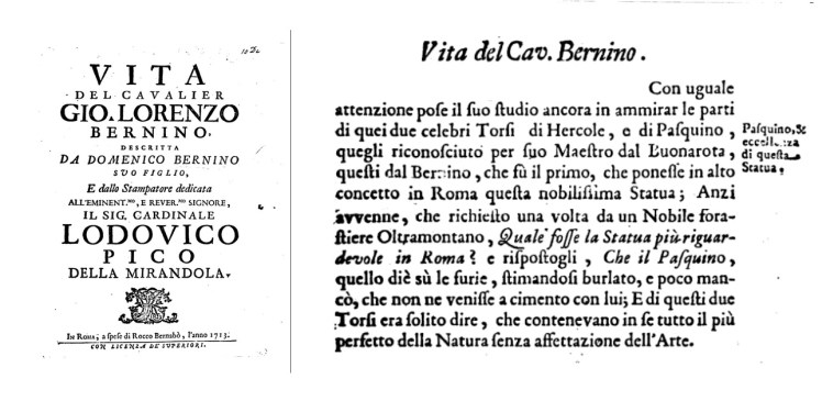 Pasquino dagli occhi di Bernin